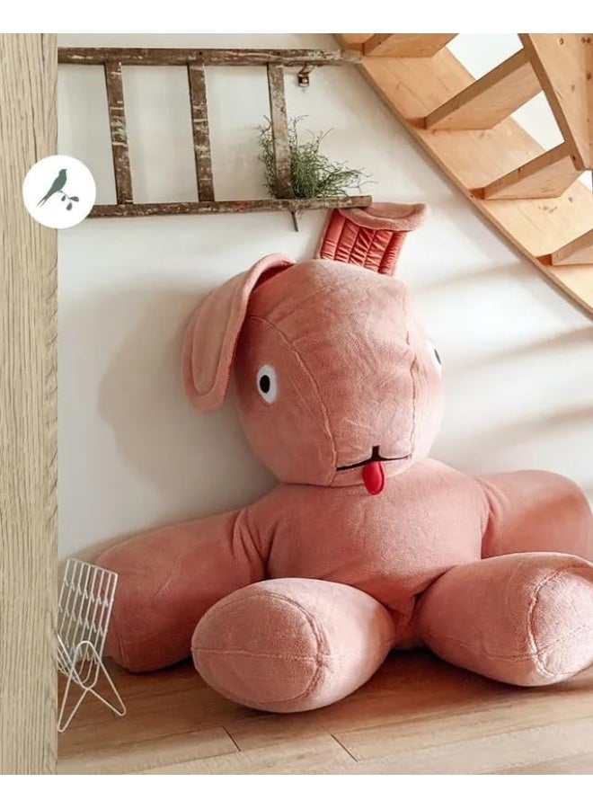 Fatboy Co9 Teddy Bean Bag (XS) | Super soft bunny bean bag | Pilling resistant | Suitable for use Indoors only | Designed by Florentijn Hofman | 100% polyester | 180x150x50 cm - Teddy Cheeky Pink - Image 2